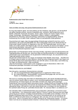 Gutmenschen ahoi - Prof. Dr. Hans J. Bocker