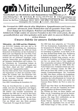 GRH-Mitteilungen 12-2015