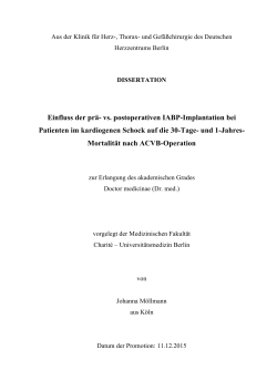 und 1-Jahres - Dissertationen Online an der FU Berlin
