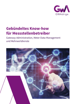 Gebündeltes Know-how für Messstellenbetreiber