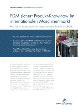 PDM sichert Produkt-Know-how im internationalen Maschinenmarkt