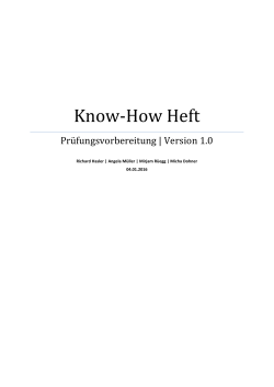 Know-How Heft