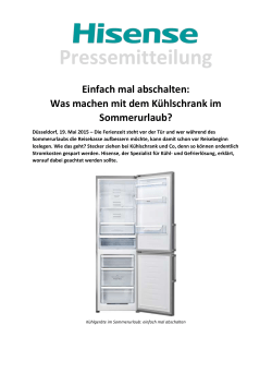 Einfach mal Abschalten: Was machen mit dem K&uuml;hlschrank im