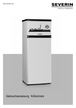 Gebrauchsanweisung Kühlschrank
