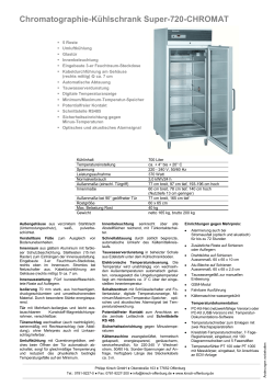 Chromatographie-Kühlschrank Super-720-CHROMAT