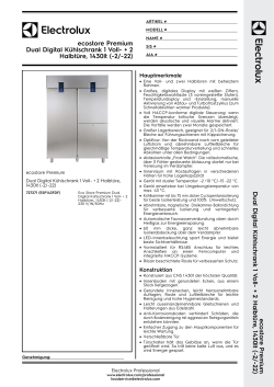 ecostore Premium Dual Digital Kühlschrank 1 Voll