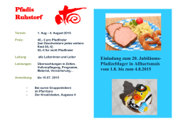 Liebe Eltern - Pfadfinder Ruhstorf