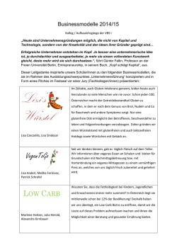 Businessmodelle 2014