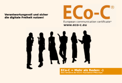 Internationaler Social Media Führerschein - ECo-C