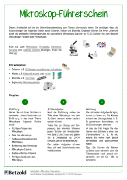 Mikroskop-Führerschein
