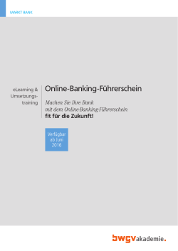 Online-Banking-Führerschein - BWGV