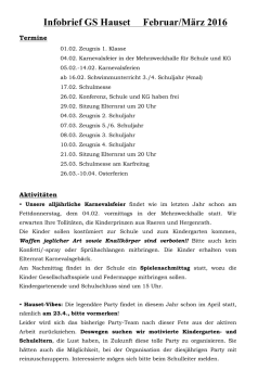 Infobrief GS Hauset Februar/M&auml;rz 2016
