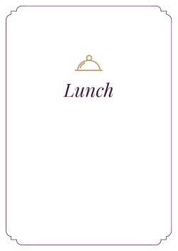 Lunch menu - Nueva Kaskada