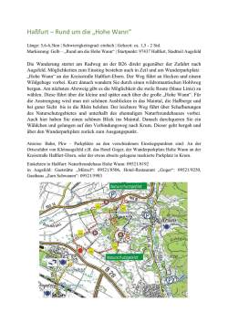 Ha&szlig;furt &ndash; Rund um die &bdquo;Hohe Wann&ldquo;