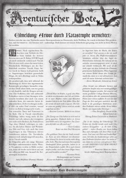 Eilmeldung! Arivor durch Katastrophe vernichtet?