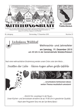Donnerstag, 17.12.2015 - Gemeinde Walddorfhäslach