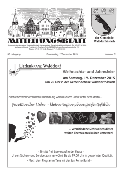 Donnerstag, 17.12.2015 - Gemeinde Walddorfh&auml;slach