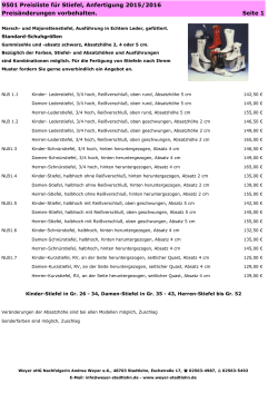 Stiefel Katalog