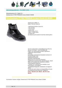 Arbeitsschuhe OTTER PREMIUM Cordura Stiefel S3 98466