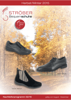 Herbst/Winter 2015 - Ströber Schuhe Deutschland
