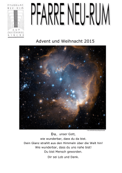 Advent und Weihnacht 2015