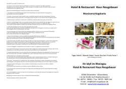 Hotel & Restaurant Haus Neugebauer