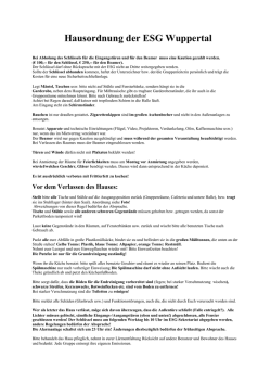 Hinweise zur Benutzung des ESG