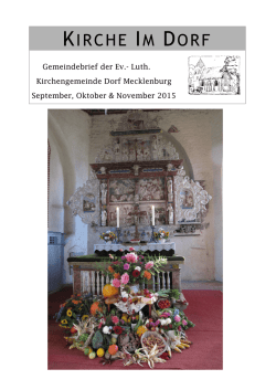 kirche im dorf - Evangelische Kirche in Mecklenburg