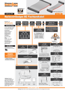 Hochzuverlässiges IDC Flachbandkabel