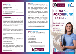 Herausforderung Technik - Zentrum f&uuml;r wissenschaftliche