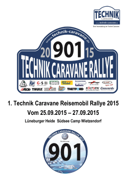 1. Technik Caravane Reisemobil Rallye 2015 Vom 25.09.2015