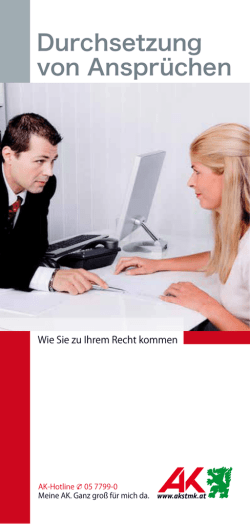 Durchsetzung von Anspr&uuml;chen