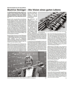 Artikel im Wecker - Beatrice R. Heiniger