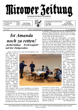 Ist Amanda noch zu retten!