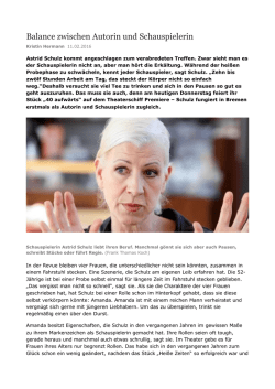 Ein Interview von Kristin Hermann/Weser Kurier mit