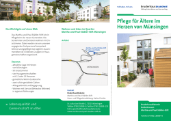 Pflege für Ältere im Herzen von Münsingen