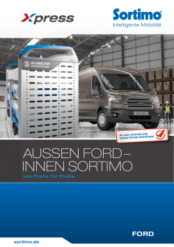 AUSSEN FORD – INNEN SORTIMO - Sortimo International GmbH