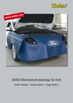 DATEX-Werkstattschutzbezüge für Ford