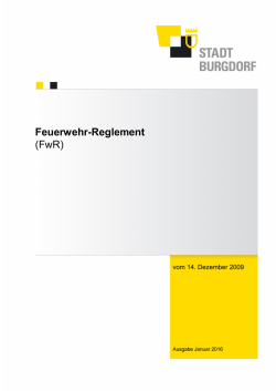 Feuerwehr-Reglement (FwR)