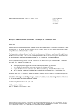 Antrag auf Befreiung von Zuzahlungen 2016