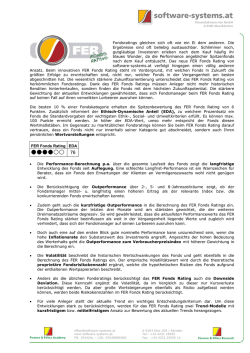 FER Fonds Rating - software
