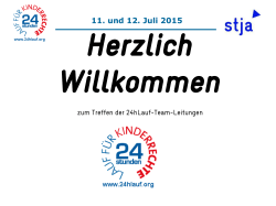 11. und 12. Juli 2015 - 24hLauf für Kinderrechte