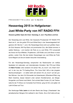 Hessentag 2015 in Hofgeismar: Just White