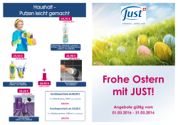 Frohe Ostern mit JUST!