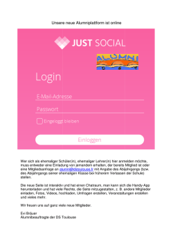 info JUST Plattform - Deutsche Schule Toulouse