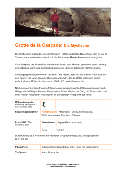 Info zur H&ouml;hle - Grotte de la Cascade