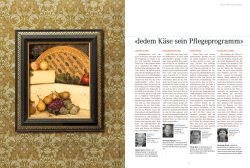 Jedem K&auml;se sein Pflegeprogramm