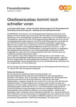 Glasfaserausbau kommt noch schneller voran