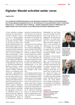 Digitaler Wandel schreitet weiter voran