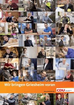 Wir bringen Griesheim voran - CDU Stadtverband Griesheim
